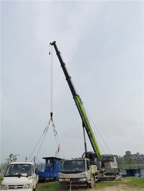 桐乡市桥梁建设吊装案例